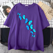 Butterfly print multicolor T-shirt