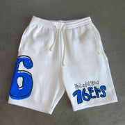 Personalized graffiti print shorts