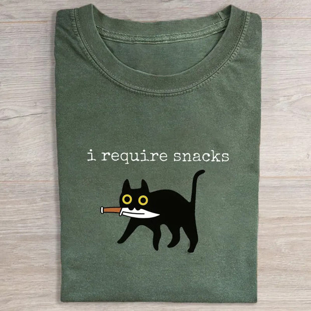 I Require Snacks T-shirt