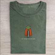 Embroidered I'm Burnt Out M'Lord T-shirt