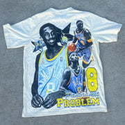 Casual personalized printed short-sleeved T-shirt