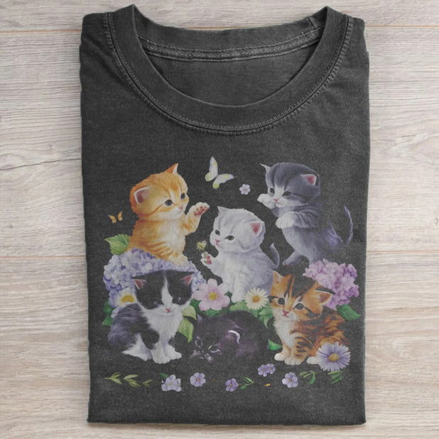 Cottagecore Cat T-Shirt