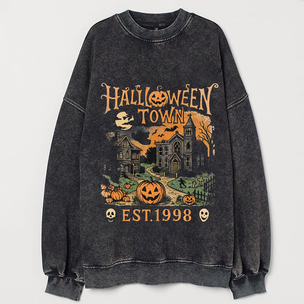 Halloweentown Est 1998 Vintage 90s Style Graphic Sweatshirt