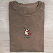 Huzzah Racoon with Sword T-shirt