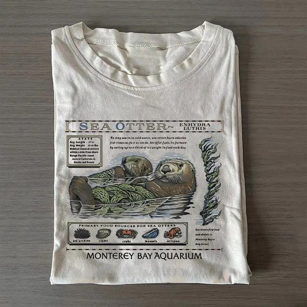 Sea Otters Monterey Bay Aquarium  T-shirt