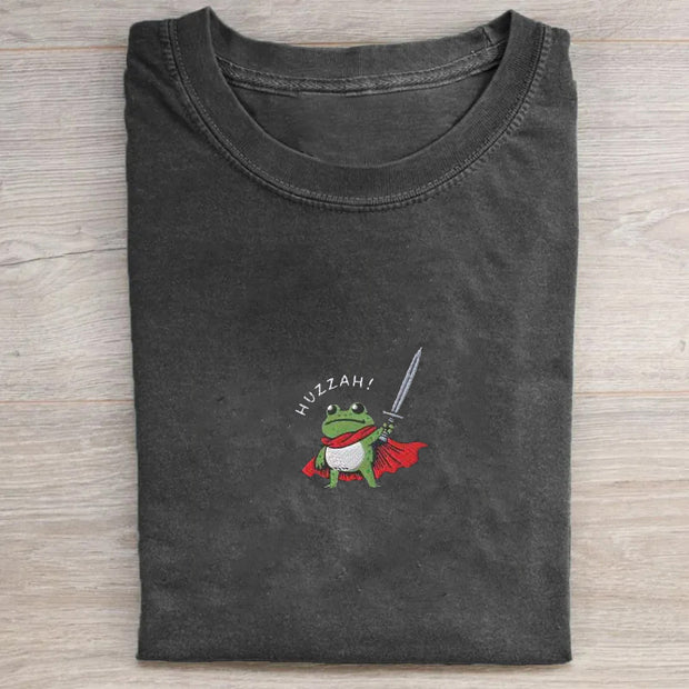Huzzah Frog with Sword T-shirt