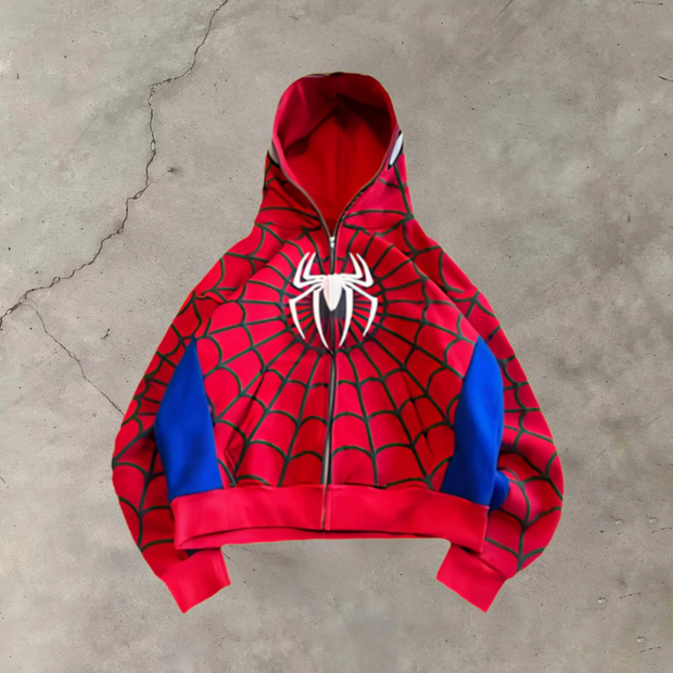 Fashion Full Print Zip Up Hoodie