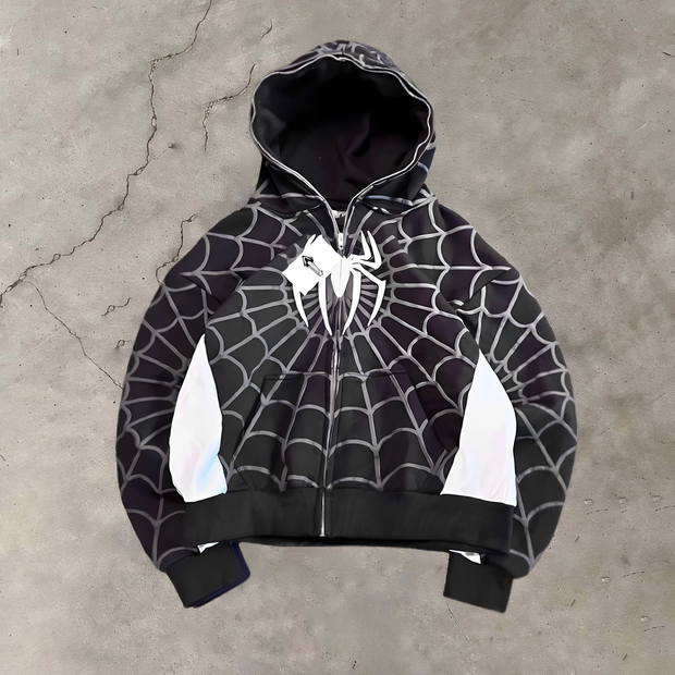 Fashion Full Print Zip Up Hoodie