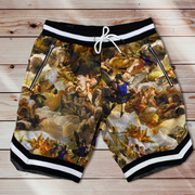 Vintage print shorts