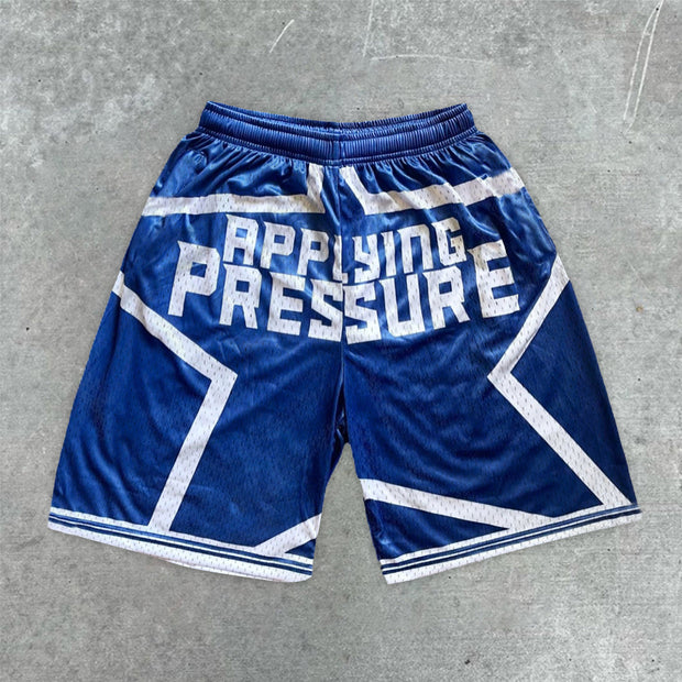 Fashion letter print shorts