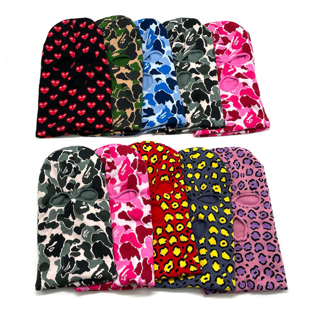 Camouflage casual street three-hole hat