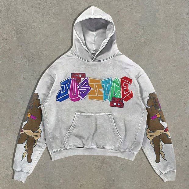 Streetwear Print Oversized Hoodie