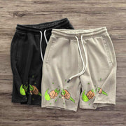 Casual personality trend printing sports shorts