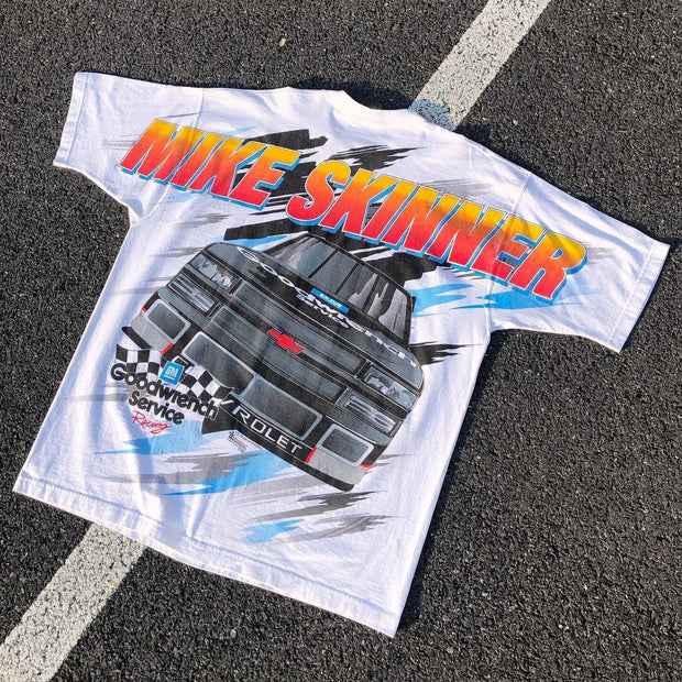 No.3 Racing Street Style Print Short Sleeve T-Shirt