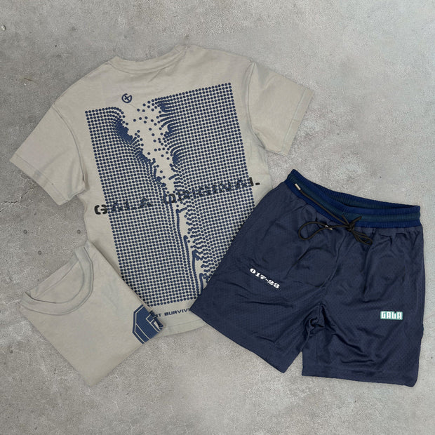 Abyss Print Casual Street Two-Piece Suit