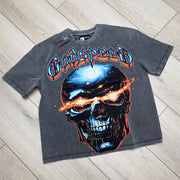 Casual Skull Print Short Sleeve T-Shirt