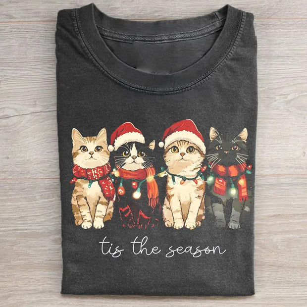 Cat Christmas T-shirt