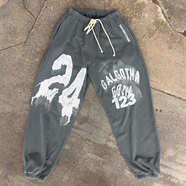 God casual street retro sweatpants