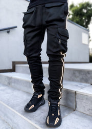 Reflective straight-leg sports fitness leisure trousers