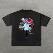 Chris Brown Music Album Print Short Sleeve T-Shirt
