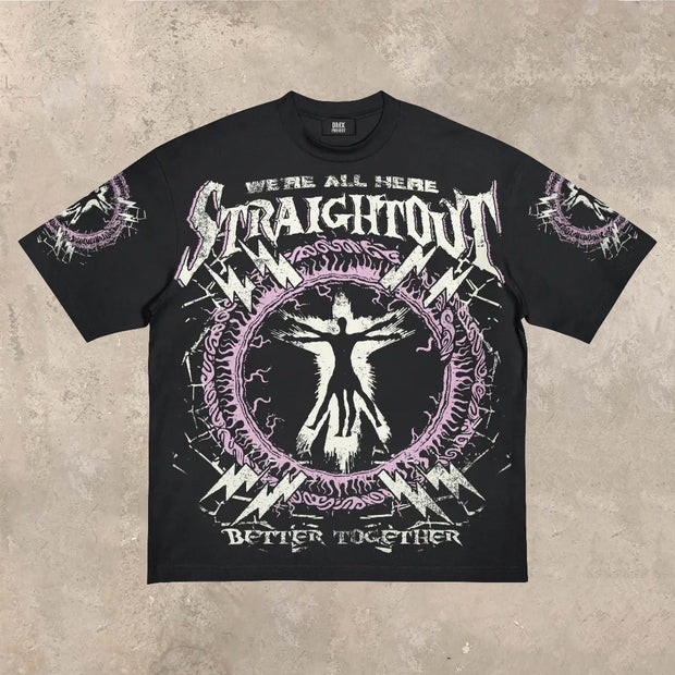 Fashion casual personalized print T-shirt