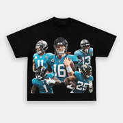 Vintage print hip-hop trendy short-sleeved T-shirt