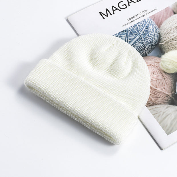 Melon leather hat men's warm short cold hat woolen hat
