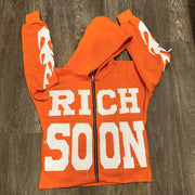 Fashionable personalized patch loose hoodie