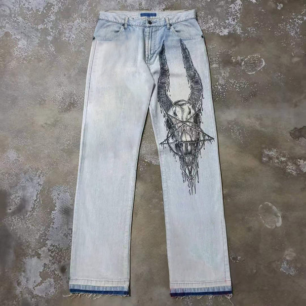 Antelope graffiti casual street western jeans