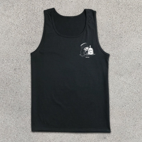 Skull Graphic Print Tank Top