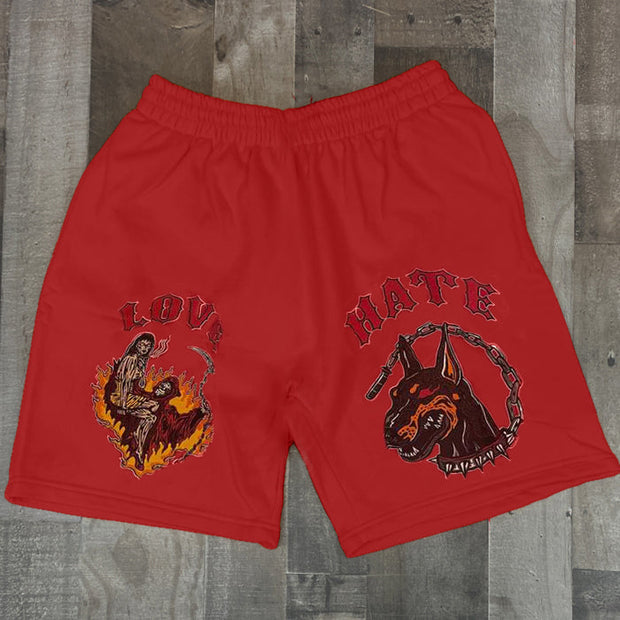Fashion statement print sports shorts