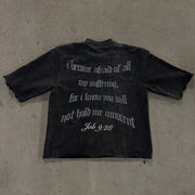 Stylish Vintage Jesus Print Loose T-Shirt