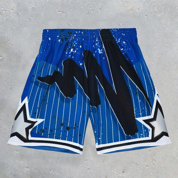 Statement print sporty casual shorts