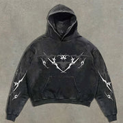 Madonna print oversized hoodie
