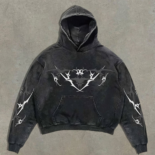 Madonna print oversized hoodie