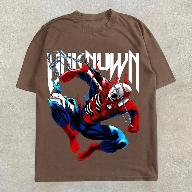 Trendy personalized print street style short-sleeved T-shirt