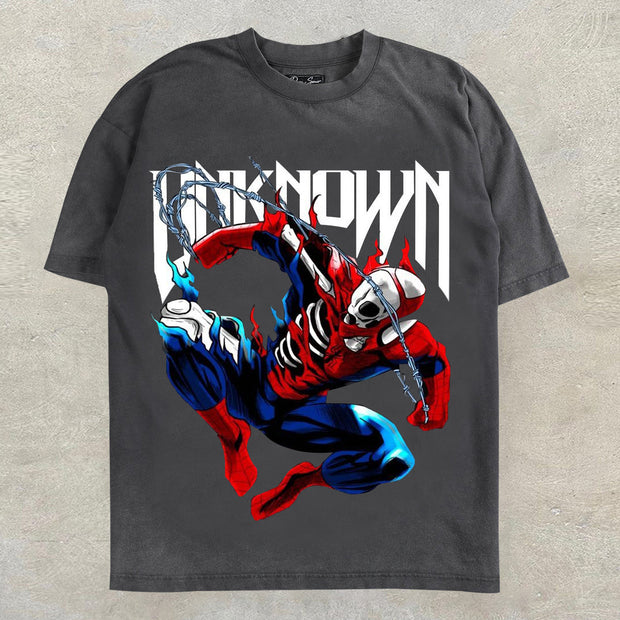 Trendy personalized print street style short-sleeved T-shirt