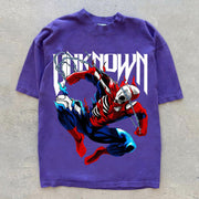 Trendy personalized print street style short-sleeved T-shirt