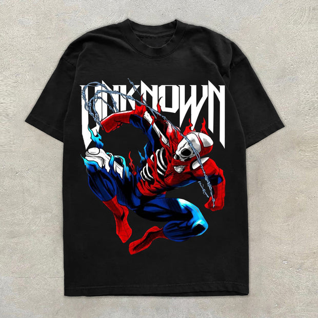 Trendy personalized print street style short-sleeved T-shirt