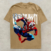 Trendy personalized print street style short-sleeved T-shirt
