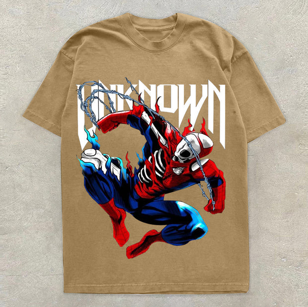 Trendy personalized print street style short-sleeved T-shirt