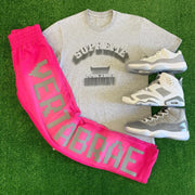 Casual Letter Print T-shirt Sweatpants Two Piece Set