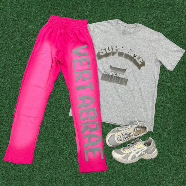 Casual Letter Print T-shirt Sweatpants Two Piece Set