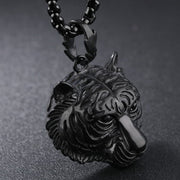 Vintage Tiger Head Personality Pendant