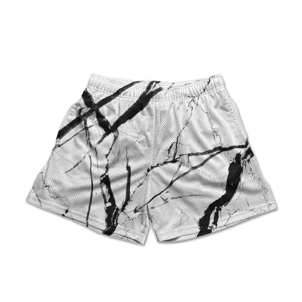 Stylish printed stretch casual shorts