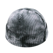 Tie-dye knitted hat hip hop street toe cap