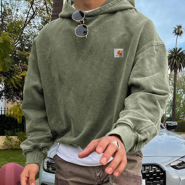 Casual Solid Color Long Sleeve Hoodies