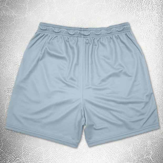 Trendy print track shorts