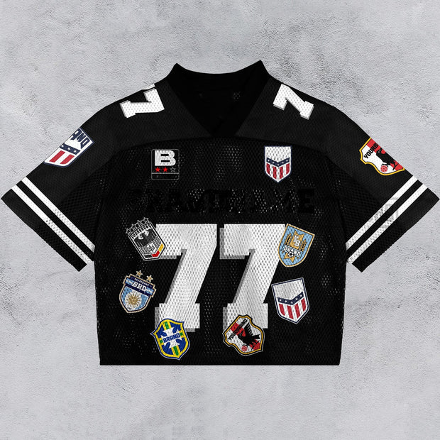 Casual Street Retro Mesh Jersey