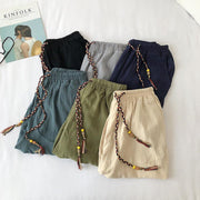 Pure color thin solid color shorts